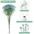 thumbnail image 2 of Uxcell 18-Pack Artificial Baby's Breath, Faux Gypsophila Plastic Bouquets for Home Decor/Wedding[Blue], 2 of 6