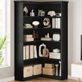 thumbnail image 6 of Garvee Large 5-Tier L-Shaped Corner Bookshelf, 35.5 x 35.5 x 72.8", Black, 6 of 7