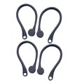 thumbnail image 1 of 2 pares de ganchos de protección para el oído Ganchos de ajuste seguro Compatible para Airpods Accesorios para auriculares inalámbricos Deportes Gancho para la oreja antipérdida (Negro), 1 of 1