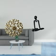 thumbnail image 2 of Escultura para colgar en la pared,Decoración de pared de metal para sala de estar,dormitorio y exterior.,Escultura colgante Arte de pared Disco decorativo,Figura de escritorio,Escultura, 2 of 8