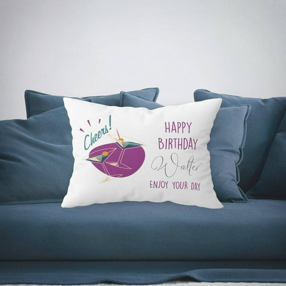 Personalized Birthday Pillow Case with Name