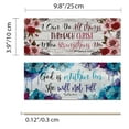 thumbnail image 3 of WIRESTER 2pcs Rectangle Wooden Hanging Sign Plaque with Rope For Decorative Room Door Wall Home House Office - Psalm 46:5, I can do all things through Christ who strengthens me Philippians 4:13, 3 of 6