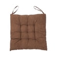 thumbnail image 1 of Diconna Square Seat Cushion Soft Elastic Chair Pads with Ties for Home, 1 of 5