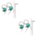 thumbnail image 1 of Bearachild Auriculares AK6 PLUS con gancho para la oreja, auriculares HiFi con conector de 3,5mm, auriculares dinámicos portátiles para correr y Cian con micrófono 2piezas, 1 of 5