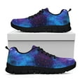 thumbnail image 5 of Blue Space Galaxy Fashion Women Lace up Flat Shoe Casual Mesh Sneaker for Ladies Comfort Lightweight Walk Footwear, 5 of 8
