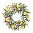 thumbnail image 1 of Huevos de Pascua artificiales Corona de resorte Decorativo Regalo de cumpleaños decorativo Ornamento Puerta delantera Garland para interiores al aire Estilo C, 1 of 8
