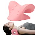 thumbnail image 2 of RESTCLOUD Neck and Shoulder Relaxer, Cervical Traction Device for TMJ Pain Relief and Cervical Spine Alignment, Chiropractic Pillow, Neck Stretcher(Pink), 2 of 4