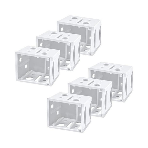 GXFCAI 6pcs Blind Brackets,1 Inch Window Blinds Headrail Holder Bracket