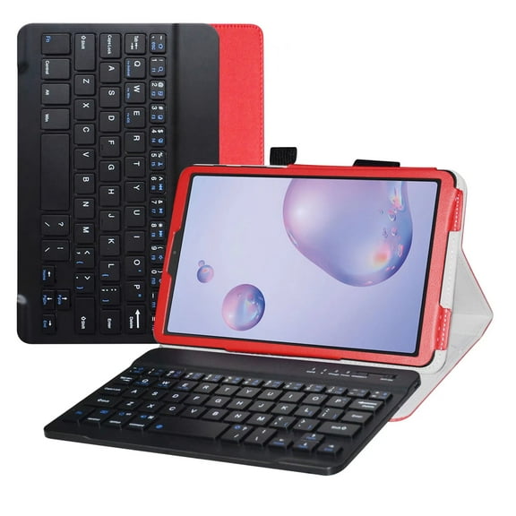 Labanema 8.4" Samsung Galaxy Tab A 8.4 2020 SM-T307 Bluetooth Keyboard Case, PU Leather Folio Stand Protective Case, Cover for 8.4" Samsung Galaxy Tab A 8.4 2020 SM-T307 (Red)
