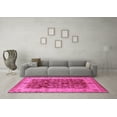 thumbnail image 3 of Ahgly Company Indoor Square Oriental Pink Traditional Area Rugs, 3' Square, 3 of 4