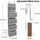 thumbnail image 2 of Paquete de 2 organizadores para colgar sobre la puerta con 5 estantes, almacenamiento de montaje en pared compatible con el dormitorio, 2 of 4