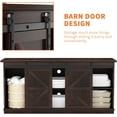 thumbnail image 5 of Farmhouse TV Stand for Televisions up to , Sliding Barn Doors and Storage Cabinets, Console Table and Media Furniture for Living Room, 5 of 16