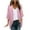Pink, variant on BiZtdJrK Shrugs for Women Chiffon 3/4 Bell Sleeve Open Front Cardigan Loose Lightweight Kimono Summer Beach Sheer Cover Up Red L