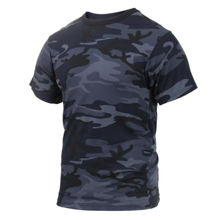 - Rothco Colored Camouflage Tactical T-Shirts, Midnight Blue Camo, Large
