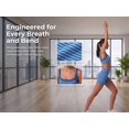 thumbnail image 6 of Womens Striped Workout Set Open Back Workout Tops Two Piece Yoga Sets Activewear Doubel Layer Sport Bra and High Waisted Biker Shorts Gym Fitness Clothes Tracksuit Blue L, 6 of 9