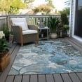 thumbnail image 4 of Dalyn Rugs Machine Washable Indoor/Outdoor Chantille Blue 5' x 7'6" Rug, 4 of 9