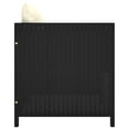 thumbnail image 3 of vidaXL Patio Sofa with Cushions Black Poly Rattan, 3 of 4
