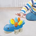 thumbnail image 4 of Montessori Motor Fino Dino Juguete Bebés Juguetes Sensoriales Rompecabezas Juguetes Juegos Color y Número Desarrollo Clasificación Souptoys para Niño Azul Hugo Juguetes de dinosaurios, 4 of 10