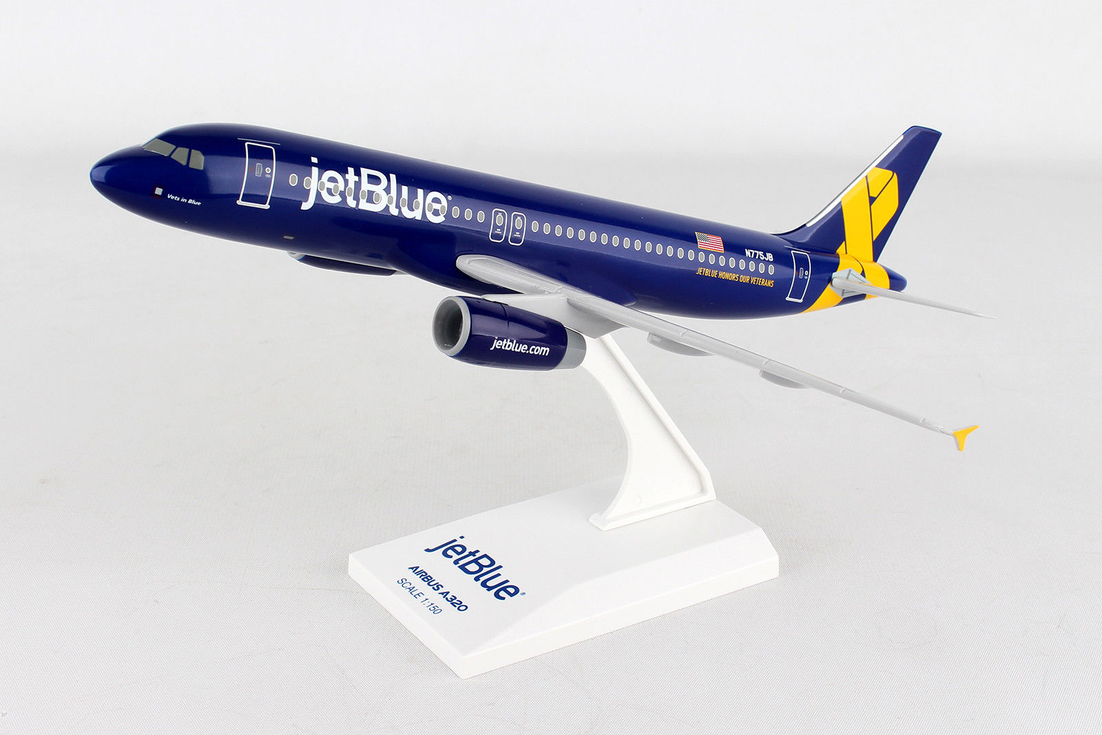 Daron Skymarks Jetblue A320 1/150 Veterans Model Aircraft