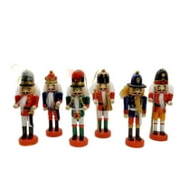 Christmas Nutcracker Set. Wizardi Classic Wooden Festive Decoration F07M14-7-N01382