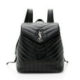 thumbnail image 1 of Pre-Owned Saint Laurent Matelasse Calfskin Monogram LouLou Medium Backpack, 1 of 11