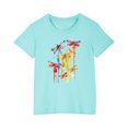 thumbnail image 1 of RXIRUCGD 2025 Vêtements d'Été pour Enfants T-shirt Imprimé Mode Mignon Col Rond Manches Courtes, 1 of 5