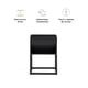 thumbnail image 5 of Mesa de Noche Nooz Cube Metal Color Negro, 5 of 6