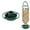 Green, variant on Recycled Bottle Top Hanging Bird Feeder Automatic Outdoor Bird Feeding Tray, Eco-Friendly Green Plastic Feeder for Empty Bottles, Easy to Install for Garden 4.92 Inch 1Pcs