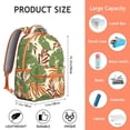thumbnail image 6 of Exotic Floral Backpack Jungle Leaves Hawaiian Print School Bag Summer Beach Tropical Backpack for Students, 6 of 6