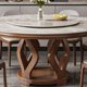 thumbnail image 5 of Mobile Round Dining Tables Living Room Garden Hall Luxury Salon Nordic Dining Table Set Center Side Mesa Plegable Home Furniture My Lux Decor Round, 5 of 8