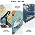 thumbnail image 6 of joogoo Mens Swim Trunks Shark in Ocean Beach Shorts Drawstring Elastic Waist Swimwear Bathing Suits XL, 6 of 7