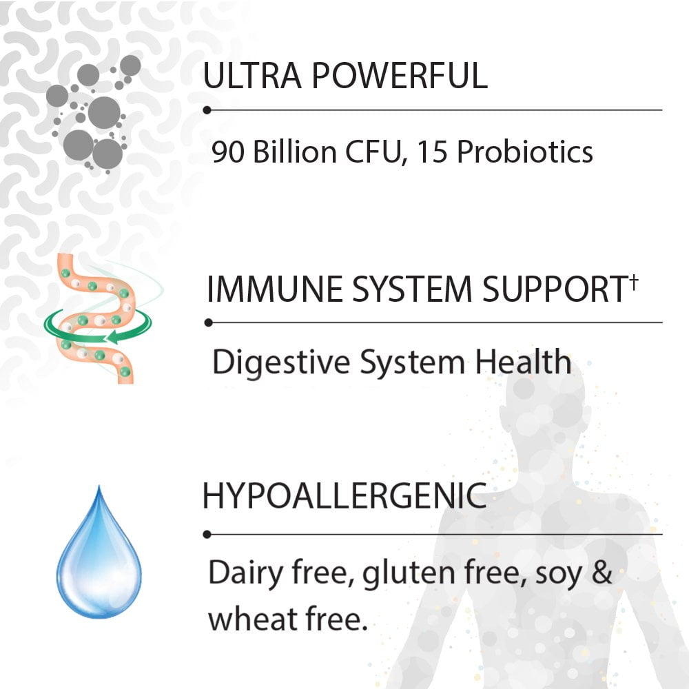 Garden of Life Probiotics for Women and Men - Dr. Formulated Once Daily Ultra 90 Billion Adult Probiotic for Digestive Health, Immune System Support, Acidophilus, Prebiotics - 30 Vegetarian Capsules