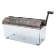 thumbnail image 1 of Paper Shredder Plastic Manual Operation Transparent A4 Cutting Machine Tool for Office Black, 1 of 4