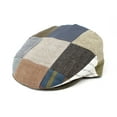 thumbnail image 5 of Hanna Hats Vintage Cap Patchwork 100% Linen Driving Flat Hat Handcrafted in Ireland, 5 of 6