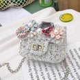 thumbnail image 2 of Girl Bag Flower Crossbody Shoulder Bag for Girls 2-5 Years (black) - ya01, 2 of 4