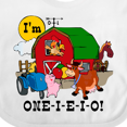 thumbnail image 4 of Inktastic One-i-e-i-o Boys or Girls Baby Bib, 4 of 4