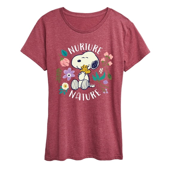 Peanuts - Nurture Nature - Women's Short Sleeve Graphic T-Shirt