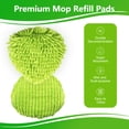 thumbnail image 5 of 5-Pack Replacement Heads Compatible with O-Cedar EasyWring System, 2 Mop Heads 1 Scrub Brush and 2 Chenille Dusters Only Fits Triangle Spin Mops, 5 of 7