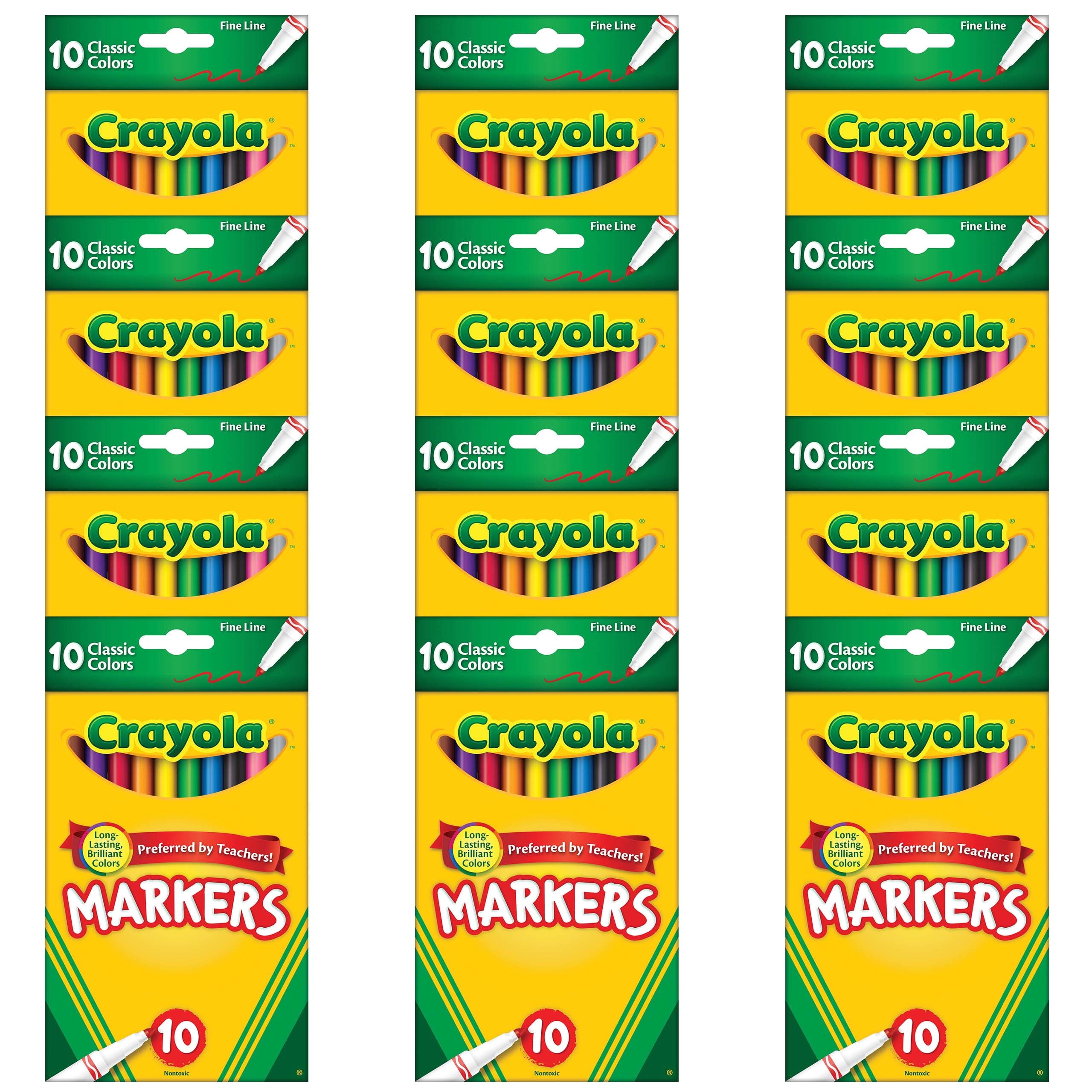 Fun Express 12 Mini Marker Sets For Kids (1 Dozen per set)