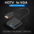 thumbnail image 4 of Cable Adaptador Adaptador compatible con HDMI a VGA Conversor macho a VGA hembra de 19 pines compatible con HDMI 1080P Full HD, 4 of 7
