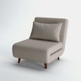 thumbnail image 3 of A&D Home Tustin Polyester Convertible Futon Chair, Beige, 3 of 10