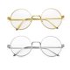 thumbnail image 1 of Gafas Pro Acme Retro con montura redonda de metal, color azul, bloqueo de luz, 1 of 5