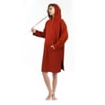 thumbnail image 3 of Flyingstar Woman Sweatshirt Dress, Casual Ladies Pullover, Juniors Hoodie Dress with Kangaroo Pocket, One Size, Red, 3 of 7