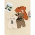 thumbnail image 3 of Yunliwuli Baby Jumpsuit, Short Sleeve Crew Neck Cow Print Summer Romper Clothes for Girls Boys, 3 of 9