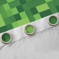 thumbnail image 4 of jejeloiu Pixelated Miners Game Black Out Curtains,Modern Geometric Checkered Curtains Pack of 2 (42x63 Each),Teens Video Games Bedroom Curtains For Boys Kids,Super Cozy Room Decor, 4 of 6