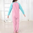 thumbnail image 3 of ylioge Kids One-Piece Swimsuits Long Sleeve Jumpsuits Bathing Suits for Teens Boys & Girls Color-Block Swimwear Pants 3-10 Years, 3 of 4
