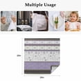 thumbnail image 5 of Purple Geometric Cloth Napkins, Stripes Boho Spring Flowers Country Rural Washable and Reusable Dinner Napkins Set of 2, Table Napkin for Kitchen Party Birthday Wedding Hotel Housewarming 20"x20", 5 of 9