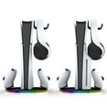 thumbnail image 2 of Support Vertical RVB pour Console PS5 Slim avec Station de Recharge pour Manettes de Jeu, Crochet pour Écouteurs, Accessoire de Station Simple, 2 of 7
