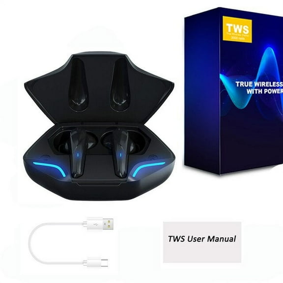 Tws Bluetooth Headset Wireless Headset Game Headset, Portable Headset,stereo Waterproof Earplugs Suitable For All Smartphones - Earphones & Headphones