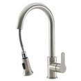 thumbnail image 4 of Ancona Rivella Pull-Down Single Handle Dual Spray Kitchenl Faucet in Brushed Nickel, 4 of 9
